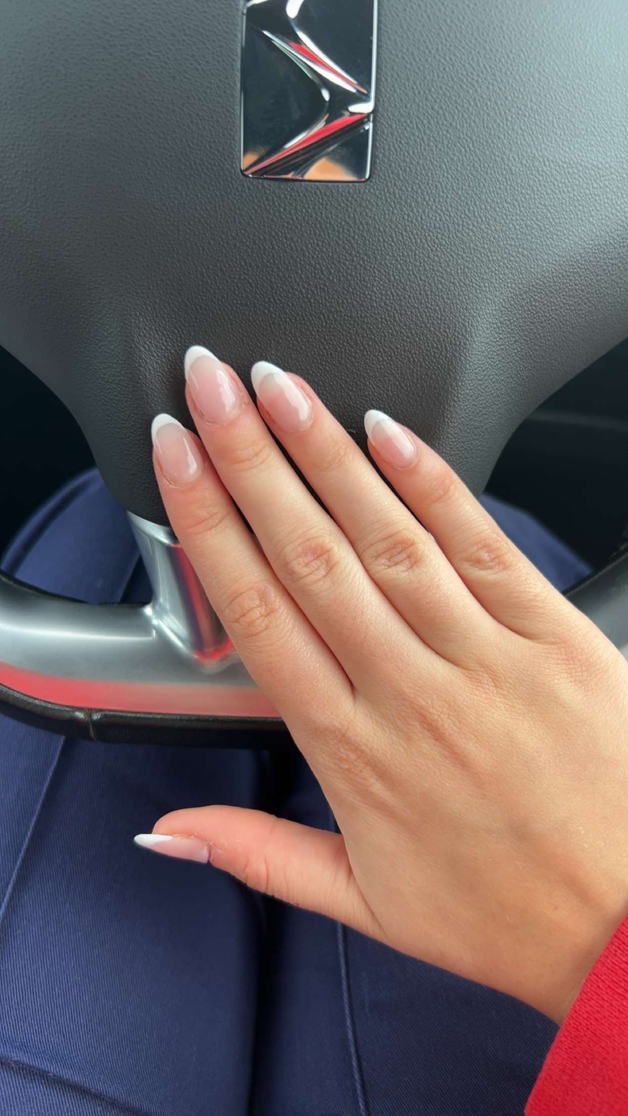 Pale pink almond gel