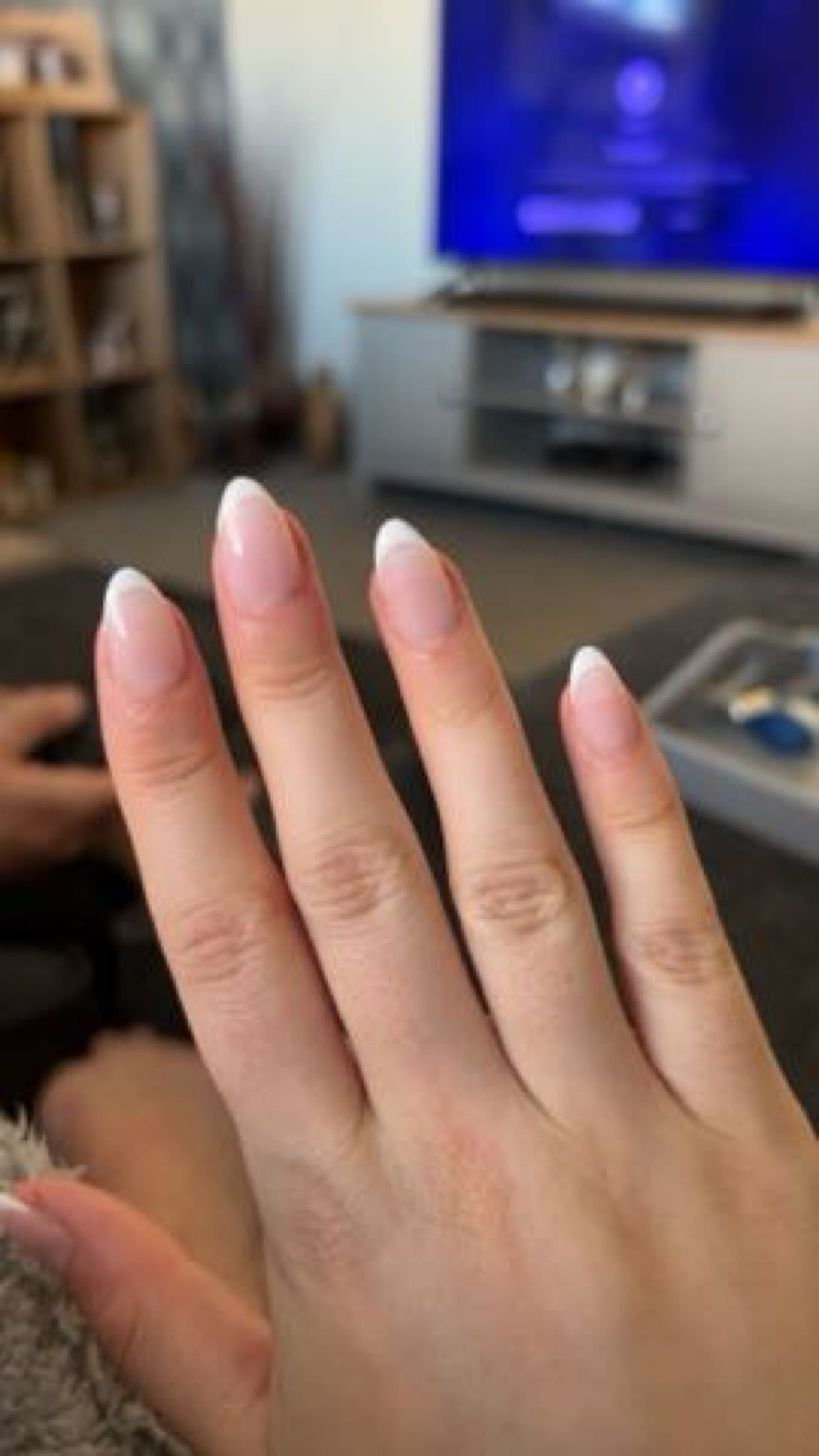 Nude almond gel full set