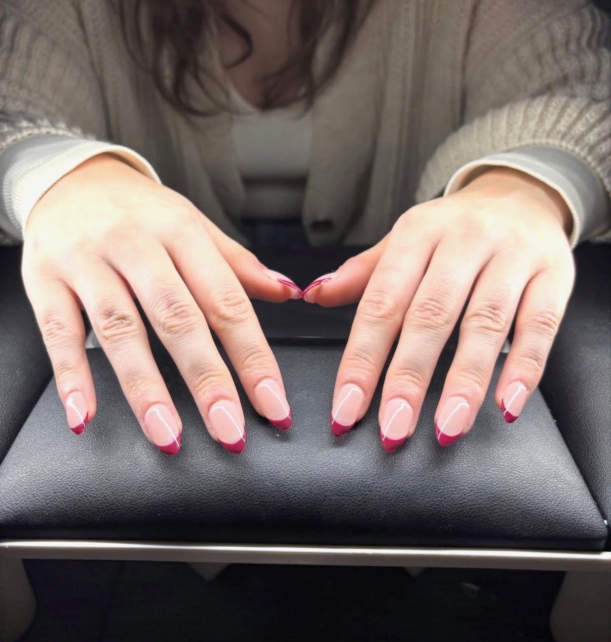 Pink french tips